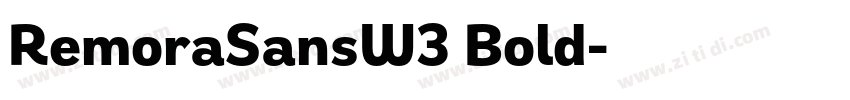RemoraSansW3 Bold字体转换